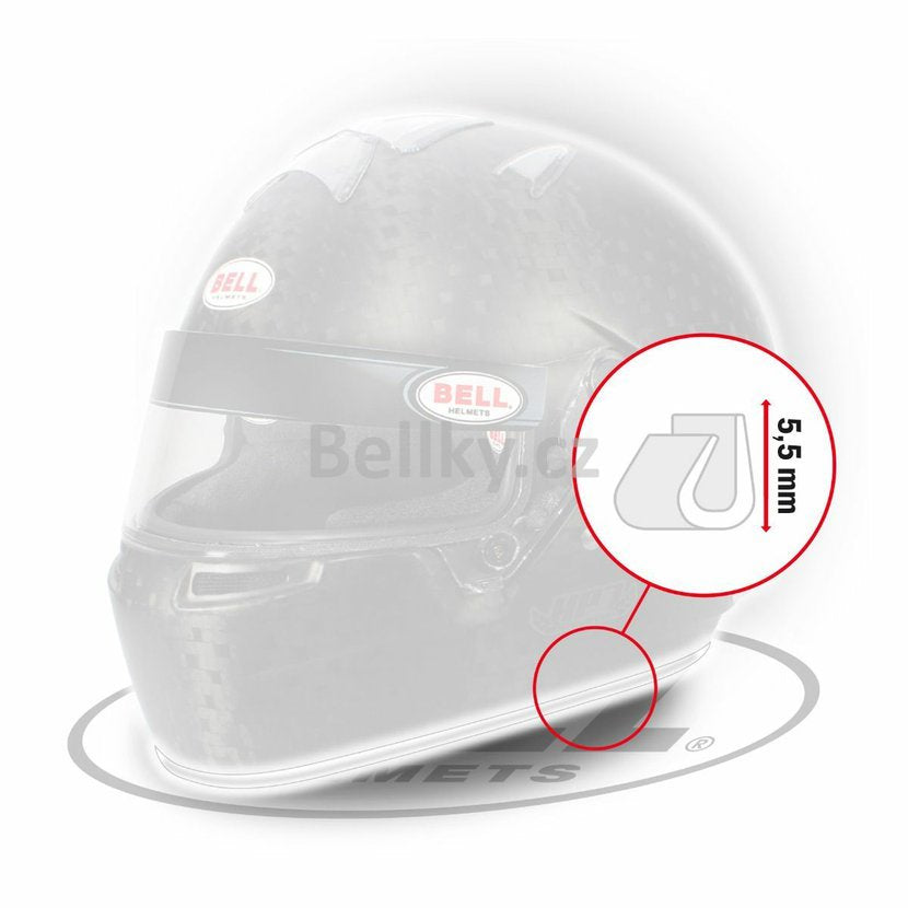 Bell Rubber Profile - Trim Edge Adv 1M - White
