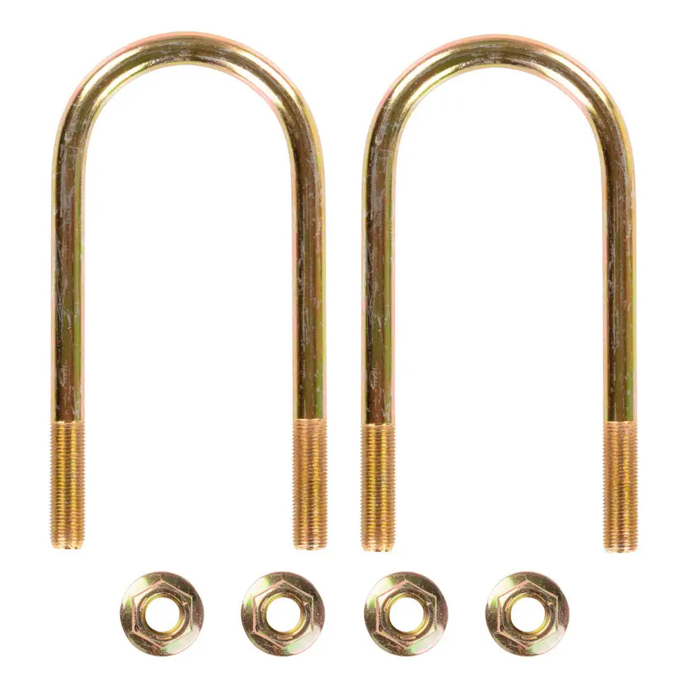 TRAILER AXLE UBOLT & NUT KIT8K LB AXLES 3IN AXLE TUBE 9/16IN18 THREAD SIZE 71/4IN LENGTH