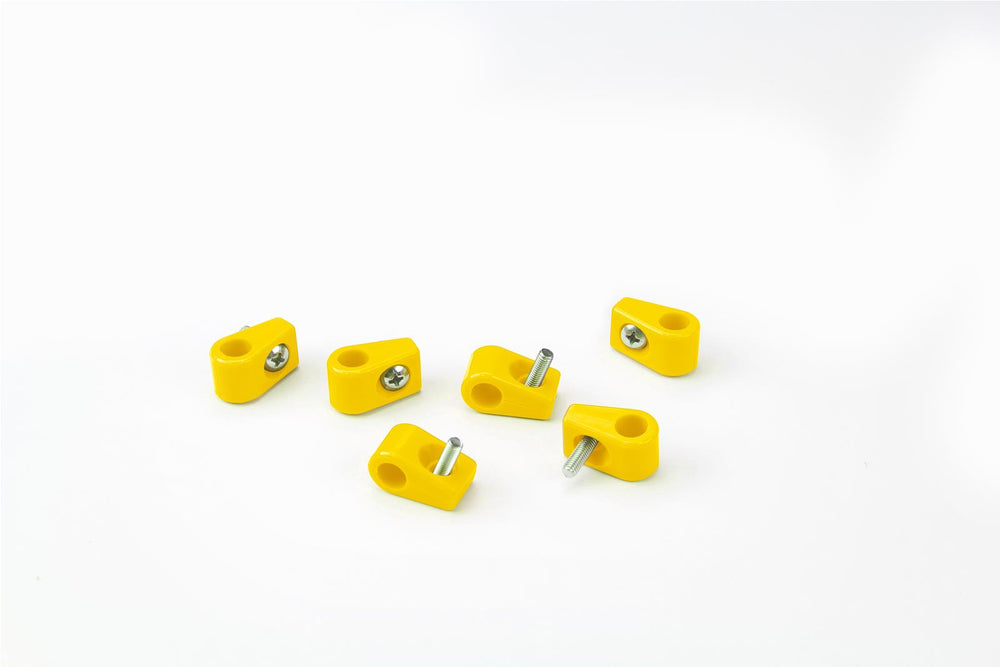 TCLAMP SINGLE PLACE 3/8IN 6 PIECES YELLOW