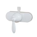 4' SNGL LEVER SHWR VLV WHITE NKL