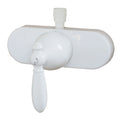 4' SNGL LEVER SHWR VLV WHITE NKL