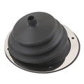 Shifter Boot Small round boot with 5-1/2 Inch round trim ring Mr Gasket