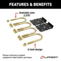 AXLE MOUNTING KIT (2.375IN AXLE TUBE 1/2IN20 X 5IN UBOLTS