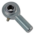 QA1 C Series 2-Pc Rod End - Male/Left Hand - .625in Bore x 3/4-16 w/Stud & Zerk - Carbon Steel