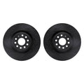 R1 12-26 Volkswagen Tiguan Front Drilled & Slotted Black Rotors