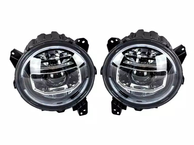 9 INCH LED HALO HEADLIGHTS WITH STA