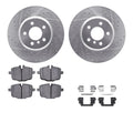 R1 11-19 BMW 640i Rear Drill & Slot Silver Rotors w/Ceramic Pads & Hardware