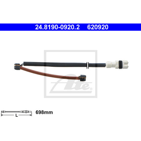 DISC BRAKE PAD ELECTR WEA