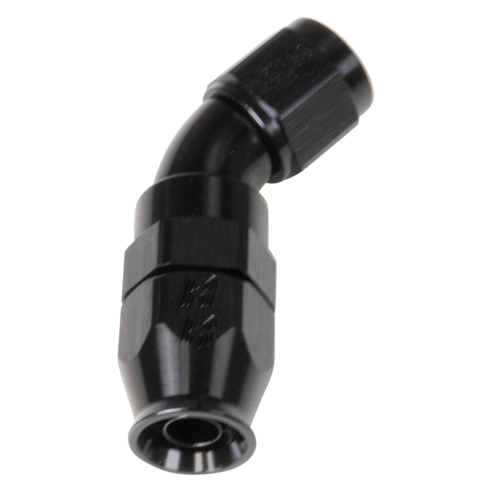 6AN 45Deg Pro Hose End PTFE Black