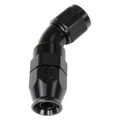 6AN 45Deg Pro Hose End PTFE Black