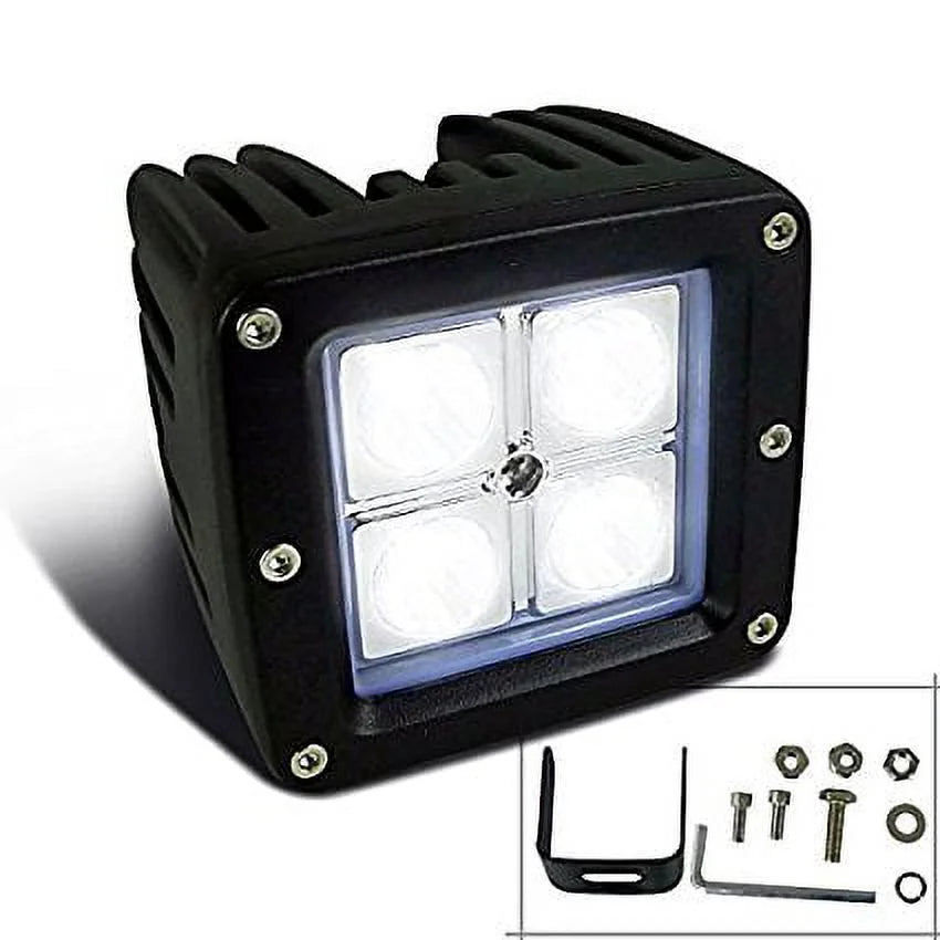 3" 4 LED WORK LIGHT SQUARE- SPOT BE