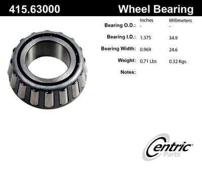 Centric Premium Tapered Bearing Cone - Rear Inner/Outer