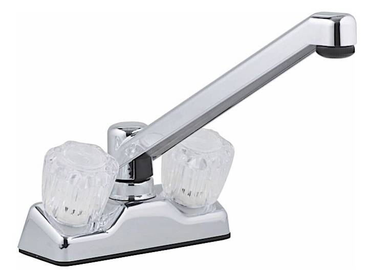 UTOPIA 4IN CHROME KITCHEN FAUCET WITH HIGH RISE SPOUT MADE IN USA 5 YEAR WARRANT