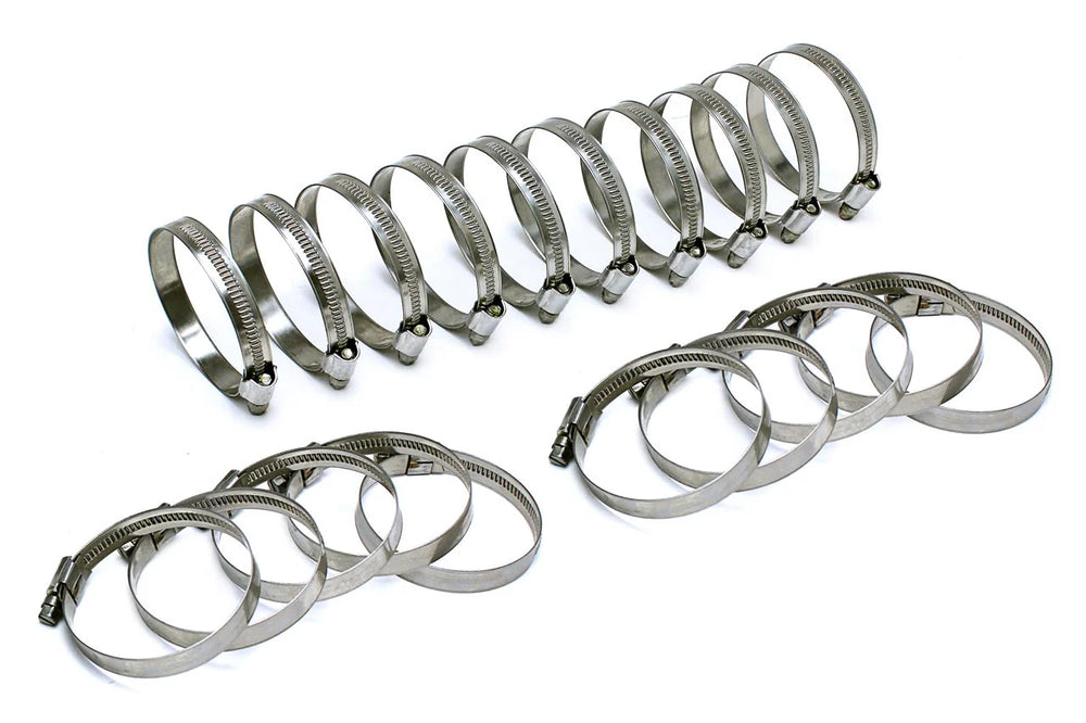 HPS Performance Stainless Steel Embossed Hose Clamps SAE 4 20pc Pack 7/16 - 11/16 (11mm-17mm)