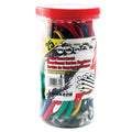 25PK JAR ASSORTMENT OF BUNGEY 10IN13IN18IN24IN30IN36IN RED/BLUE/GRN/YELLOW