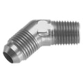 08 45 DEGREE MALE ADAPTER TO 12 (3/4) NPT MALE CLEAR