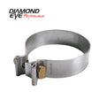 Exhaust Clamp 3 Inch Aluminized Torca Band Clamp Diamond Eye