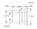 Mis-Alignment Bushing - 3/4 x 1/2