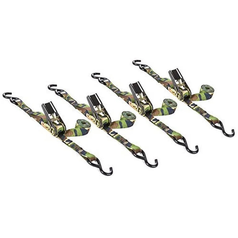 RATCHET 1"X6' 300# 4PK CAMO