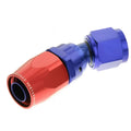 06 30 DEGREE FEMALE ALUMINUM HOSE END BLACK