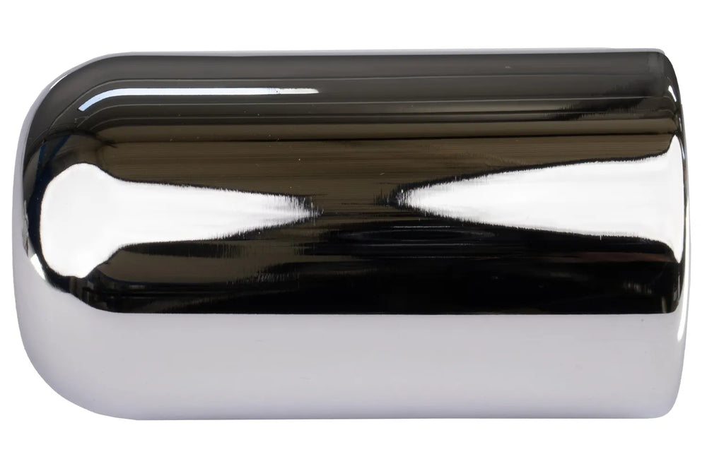 EXHAUST TIP 2.25IN ID ROLLED PENCIL OUTLET 6IN OAL CHROME
