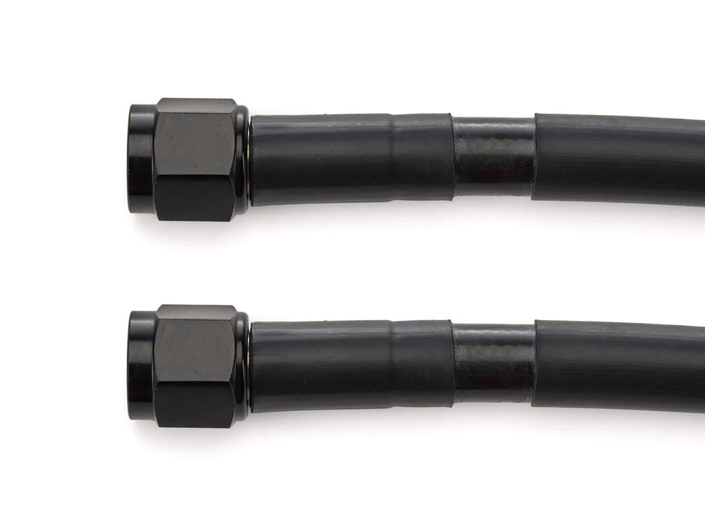 06 AN NITROUS AND FUEL LINE 6 INCHES BLACK HOSE BLACK ENDS