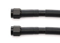 06 AN NITROUS AND FUEL LINE 6 INCHES BLACK HOSE BLACK ENDS