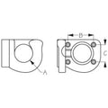 STAINLESS FOLDING POLE BRACKET