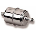 CHROME FUEL FILTER (3/8 HOSE)