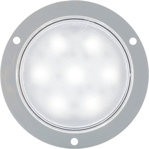 4' RND DOME LIGHT;7 LED;FLNG MT;.18