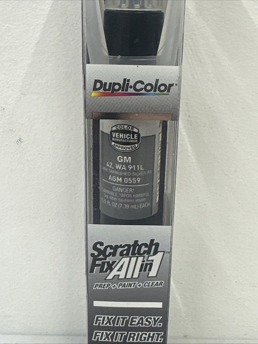 GENERAL MOTORS EXACTMATCH TOUCHUP PAINT; DK TARNISHSILVER M;0.5 OZ. PENTIP/BR