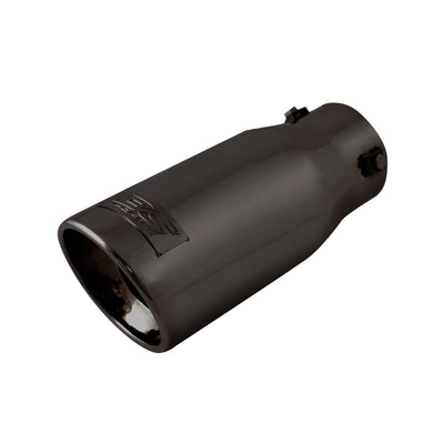 DC Sport Black Universal Bolt On Exhaust Slant Cut Tip 2.875 Inlet 3.75 Outlet