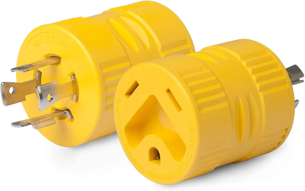 RV GENERATOR ADAPTER 20A LOCKING PLUG (4PRONG) TO 30A RV CONNECTOR