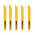 8IN 18 TPI STRAIGHT BACK BIMETAL RECIPROCATING SAW BLADE5 PACK