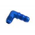 10 90 DEGREE MALE AN/JIC BULKHEAD ADAPTER BLUE