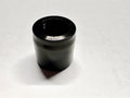 12 POLISHED ALUMINUM REPLACEMENT CRIMP COLLARS BLACK 2/PKG