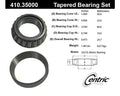 Centric Standard Tapered Bearing - Rear Inner/Outer