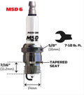 Spark Plug, 6IR4Y, Single