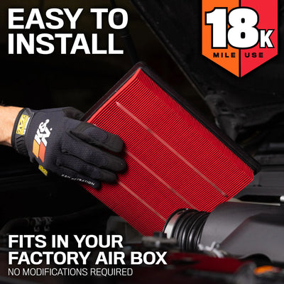 K&N Hon Odyssey 05-10 Pilot 09-10 3.5L V6 Air Filter