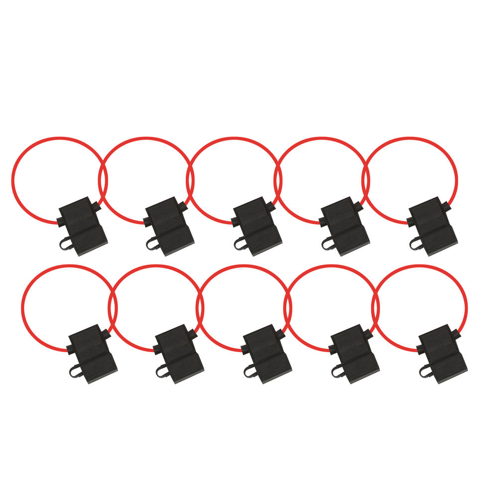 ATM FUSE HOLDER WITH COVER 16 GAUGE PACKAGE OF 10