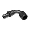 04 90 DEGREE AN/JIC PUSH LOCK HOSE END CLEAR
