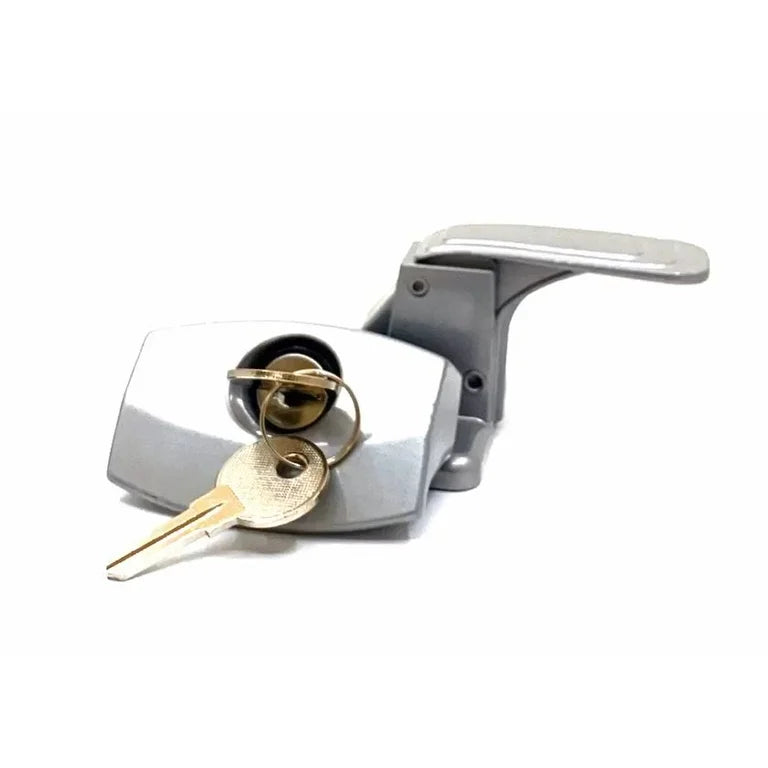 LOCKING CAMPER DOOR LATCH SILVER