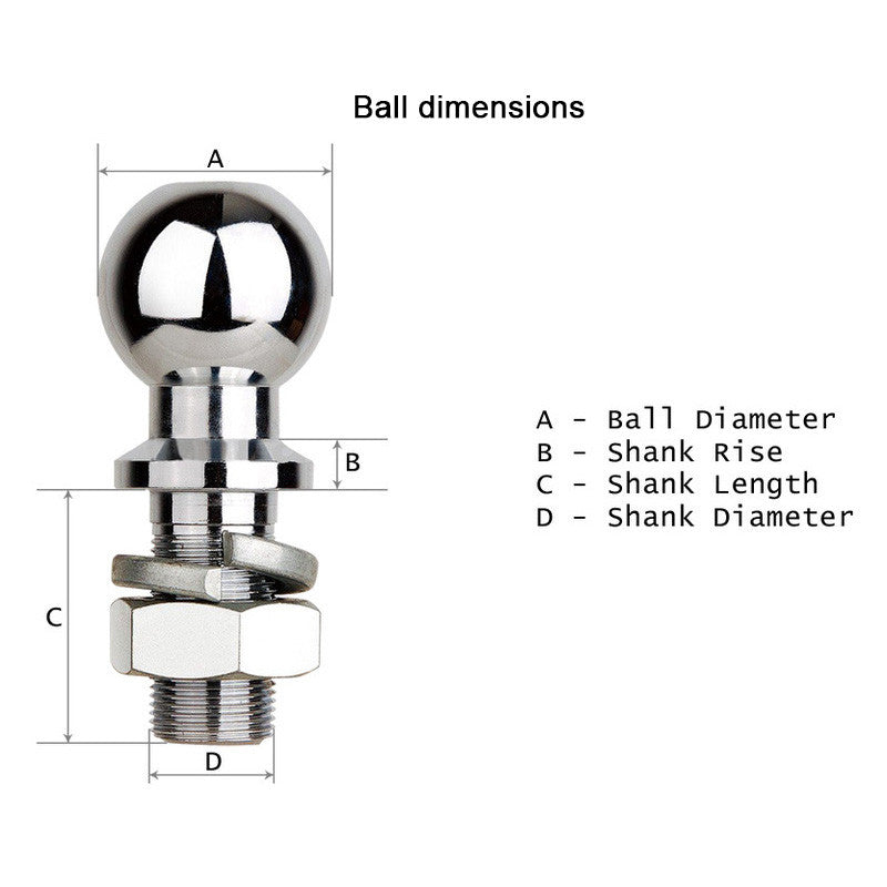 PACKAGED HITCH BALL, 2-5/16" X 1-1/