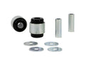 Toe arm - outer bushing 2 Shell Bushings 2 Tubes 4 Washers Grease
