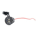 DUAL USB OUTLET, BLUE LED, 5V-1A, 5