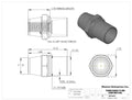 3/4-16 LH Tube End 1-3/4in x .120