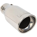 DC Sport Polished Stainless Universal Bolt On Exhaust Slant Cut Tip 2.25 Inlet 3.75 Outlet