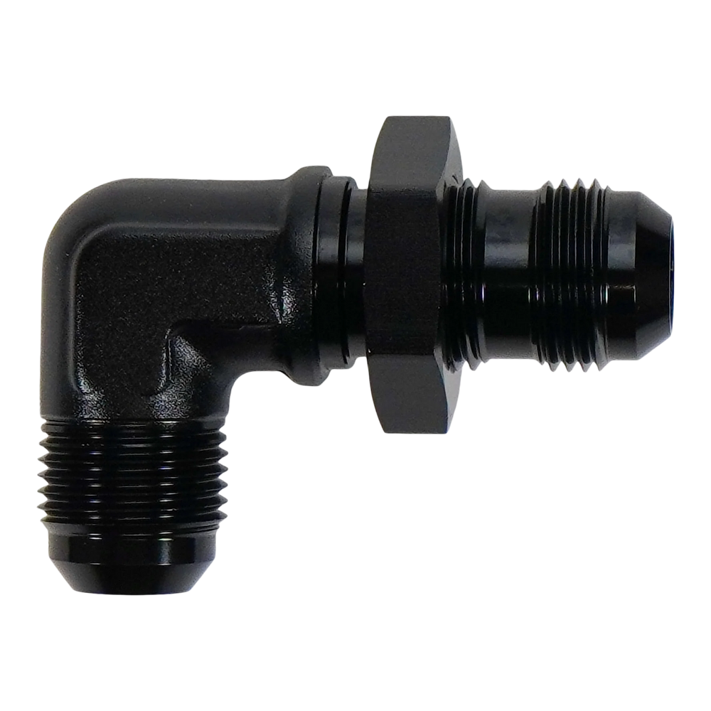 DeatschWerks 10AN Male Flare Bulkhead 90-Degree (with nut)