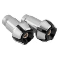BikeMaster Anti-Vibration Bar Ends - Black/Silver