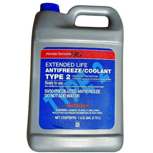 Genuine Honda Engine Antifreeze / Coolant Type-2 (Blue) - 1 Gallon